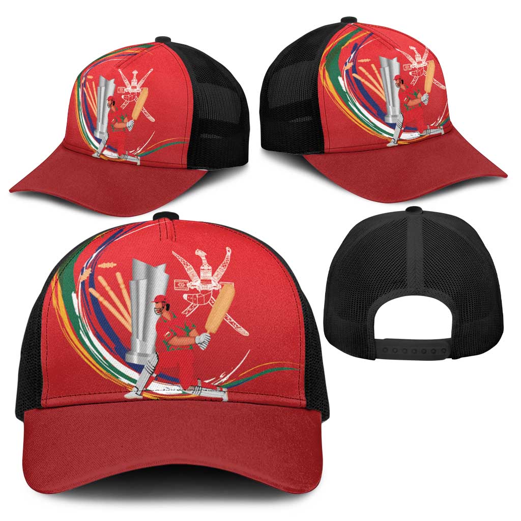 Cricket Oman East Asia-Pacific Baseball Net Cap Oman Home Victory Spirit - Wonder Print Shop