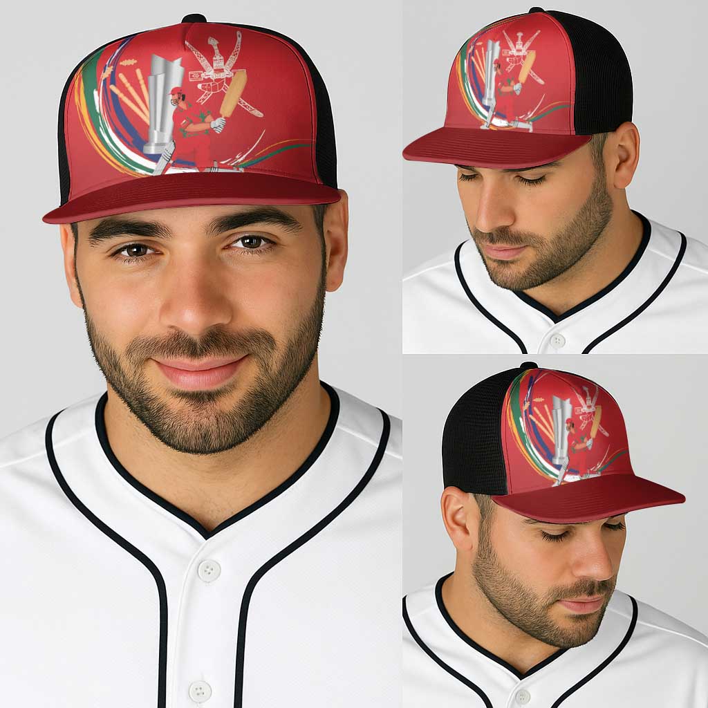Cricket Oman East Asia-Pacific Baseball Net Cap Oman Home Victory Spirit - Wonder Print Shop
