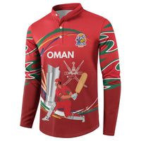 Custom Cricket Oman East Asia-Pacific Button Sweatshirt Oman Home Victory Spirit - Wonder Print Shop