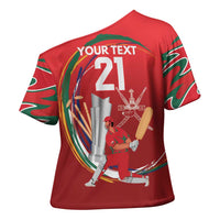 Custom Cricket Oman East Asia-Pacific Cross Shoulder Shirt Oman Home Victory Spirit - Wonder Print Shop