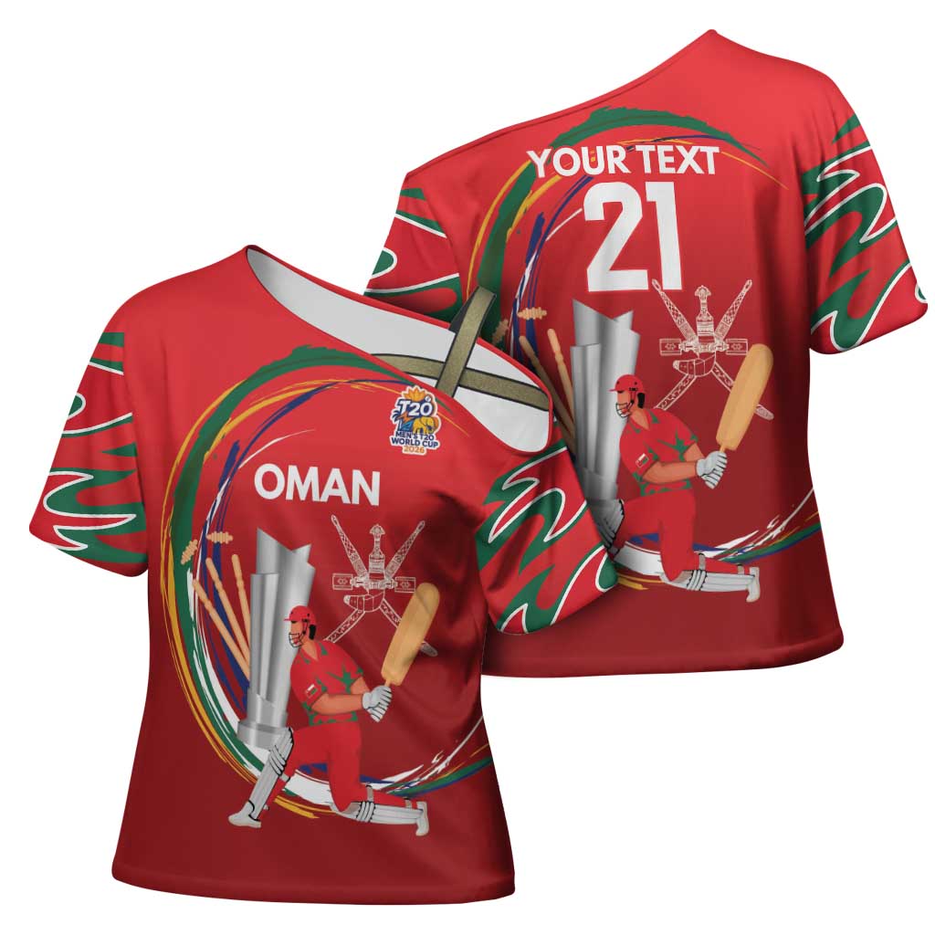 Custom Cricket Oman East Asia-Pacific Cross Shoulder Shirt Oman Home Victory Spirit - Wonder Print Shop
