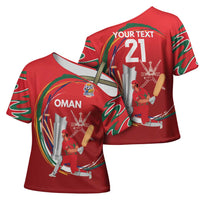 Custom Cricket Oman East Asia-Pacific Cross Shoulder Shirt Oman Home Victory Spirit - Wonder Print Shop