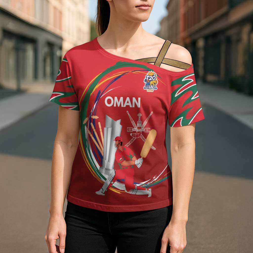 Custom Cricket Oman East Asia-Pacific Cross Shoulder Shirt Oman Home Victory Spirit - Wonder Print Shop