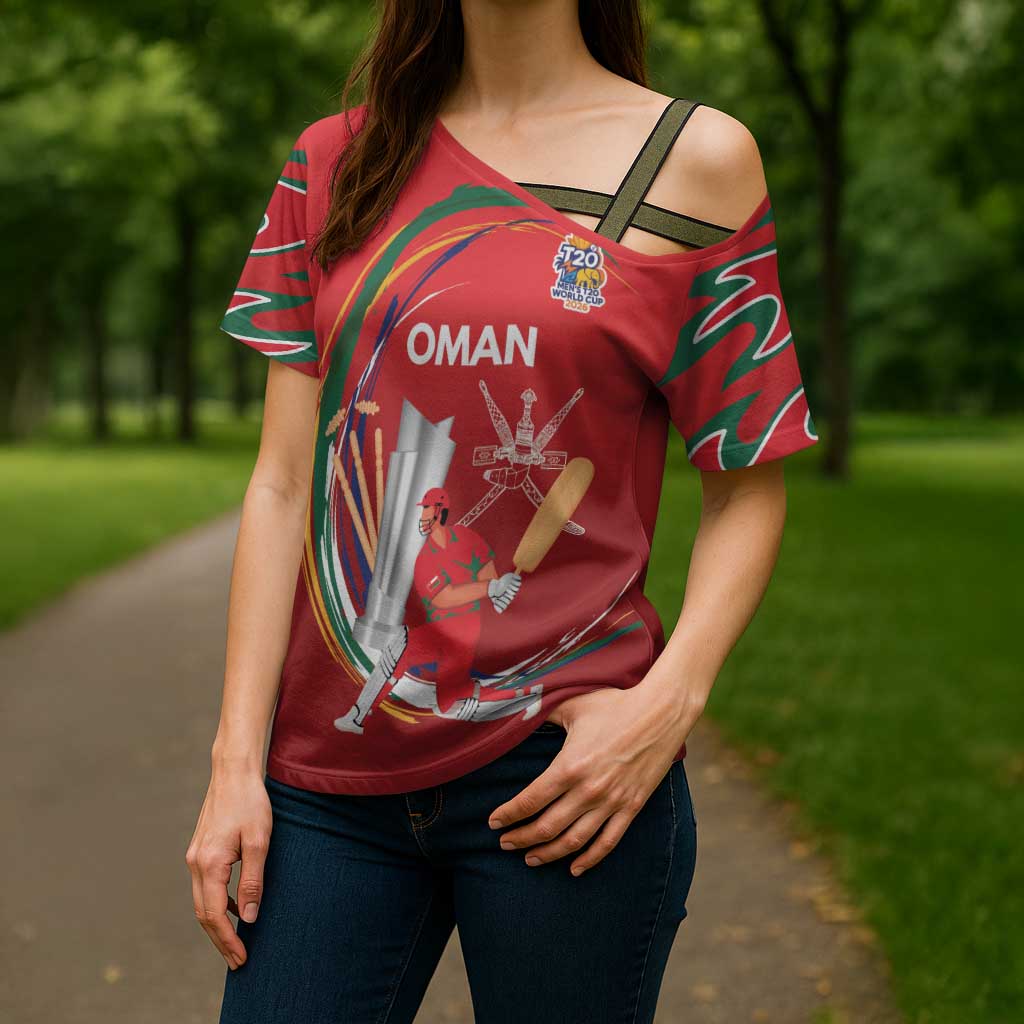 Custom Cricket Oman East Asia-Pacific Cross Shoulder Shirt Oman Home Victory Spirit - Wonder Print Shop