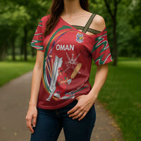 Custom Cricket Oman East Asia-Pacific Cross Shoulder Shirt Oman Home Victory Spirit - Wonder Print Shop