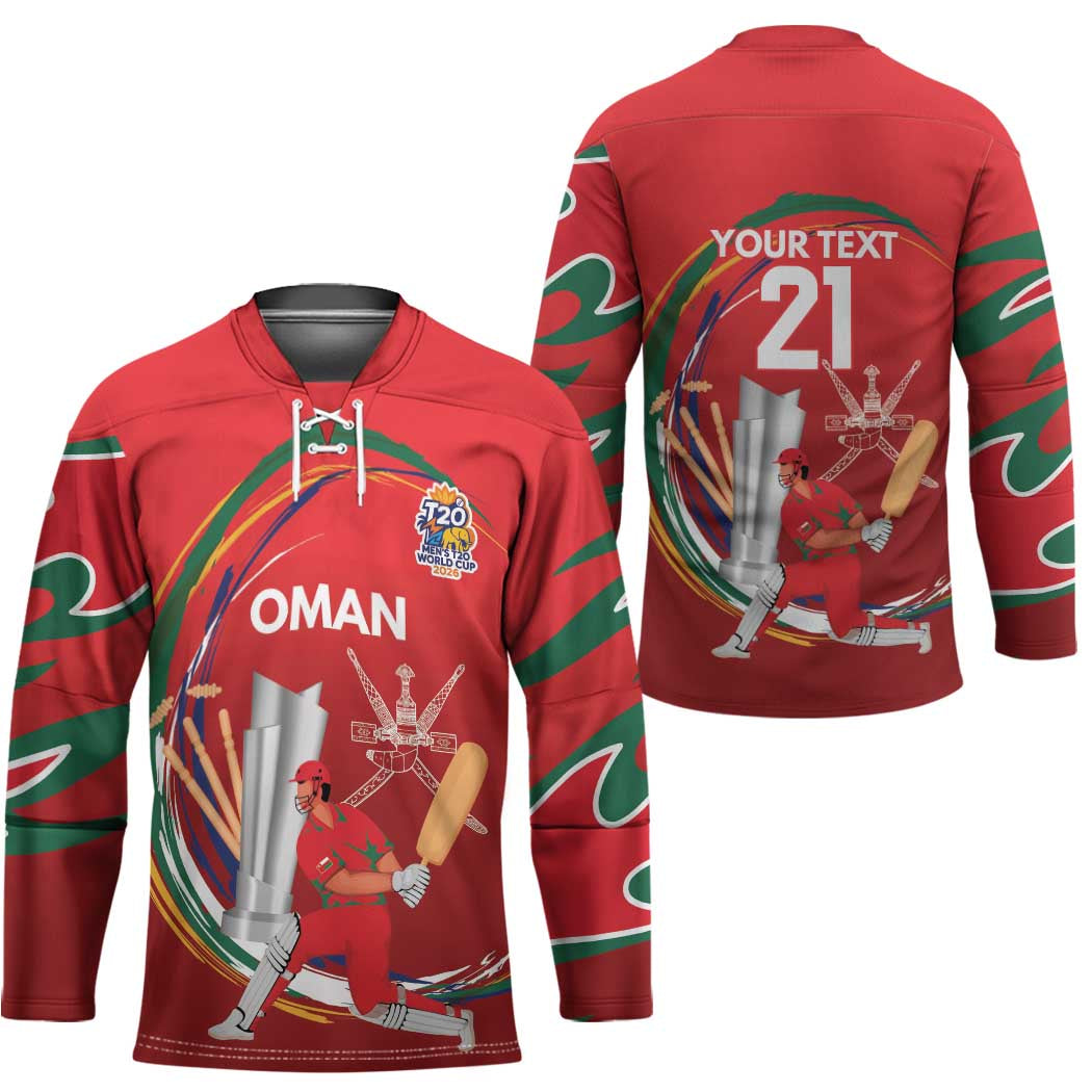 Custom Cricket Oman East Asia-Pacific Hockey Jersey Oman Home Victory Spirit - Wonder Print Shop