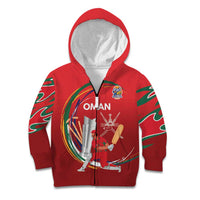 Custom Cricket Oman East Asia-Pacific Kid Hoodie Oman Home Victory Spirit - Wonder Print Shop
