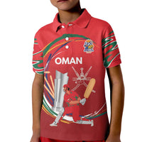 Custom Cricket Oman East Asia-Pacific Kid Polo Shirt Oman Home Victory Spirit - Wonder Print Shop