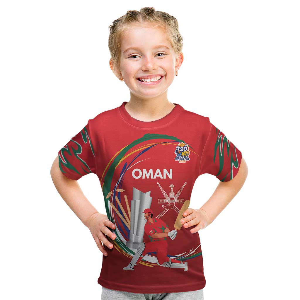 Custom Cricket Oman East Asia-Pacific Kid T Shirt Oman Home Victory Spirit - Wonder Print Shop