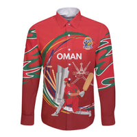 Custom Cricket Oman East Asia-Pacific Long Sleeve Button Shirt Oman Home Victory Spirit - Wonder Print Shop
