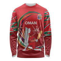 Custom Cricket Oman East Asia-Pacific Long Sleeve Shirt Oman Home Victory Spirit - Wonder Print Shop