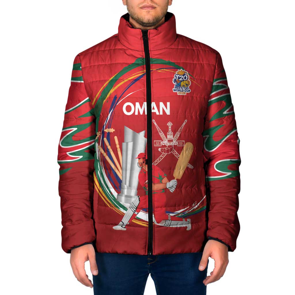 Custom Cricket Oman East Asia-Pacific Padded Jacket Oman Home Victory Spirit - Wonder Print Shop