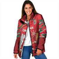 Custom Cricket Oman East Asia-Pacific Padded Jacket Oman Home Victory Spirit - Wonder Print Shop