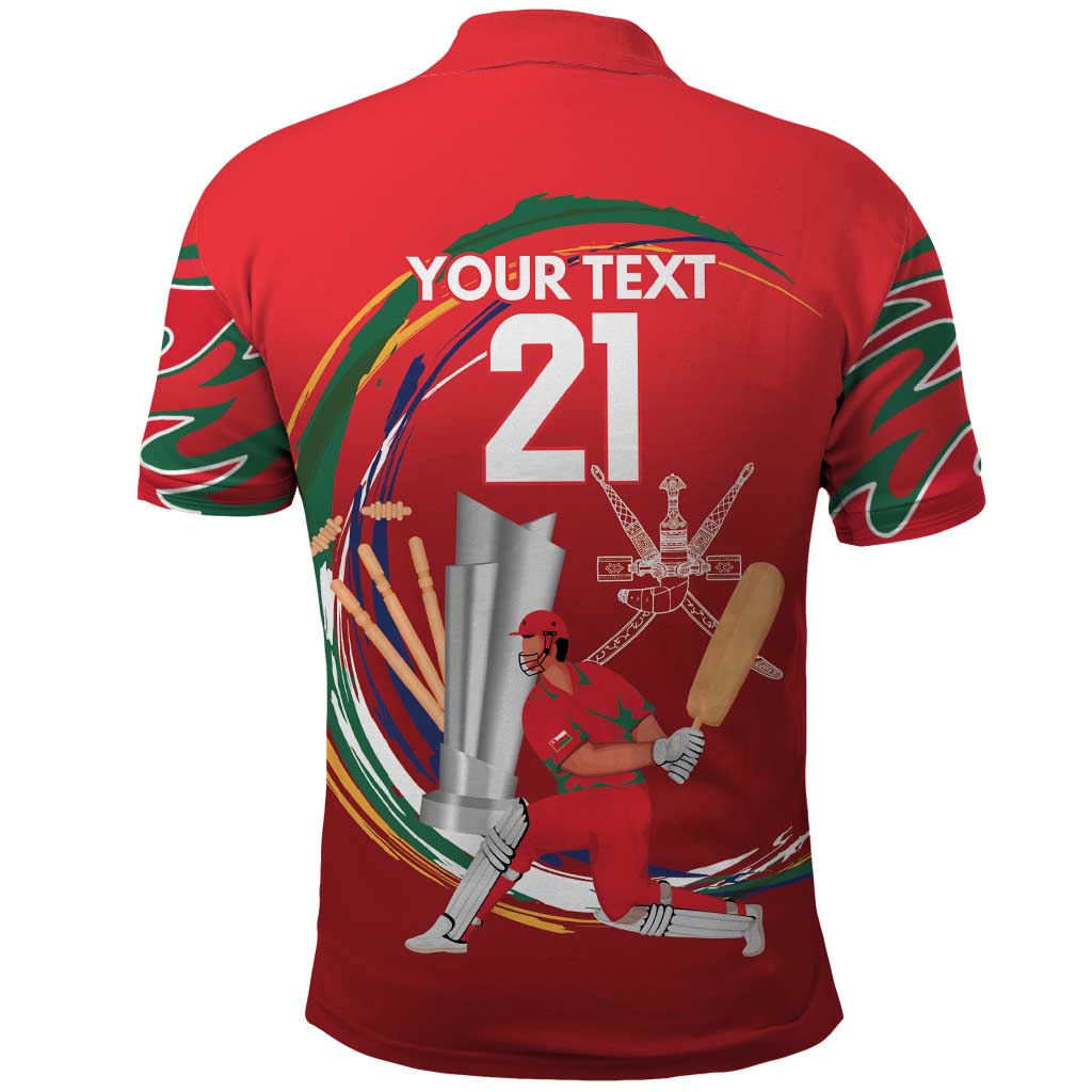 Custom Cricket Oman East Asia-Pacific Polo Shirt Oman Home Victory Spirit - Wonder Print Shop