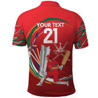 Custom Cricket Oman East Asia-Pacific Polo Shirt Oman Home Victory Spirit - Wonder Print Shop