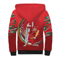 Custom Cricket Oman East Asia-Pacific Sherpa Hoodie Oman Home Victory Spirit - Wonder Print Shop