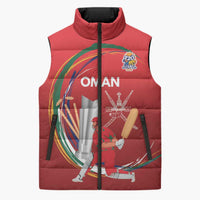 Custom Cricket Oman East Asia-Pacific Sleeveless Puffer Jacket Oman Home Victory Spirit - Wonder Print Shop