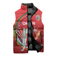 Custom Cricket Oman East Asia-Pacific Sleeveless Puffer Jacket Oman Home Victory Spirit - Wonder Print Shop