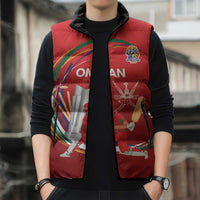 Custom Cricket Oman East Asia-Pacific Sleeveless Puffer Jacket Oman Home Victory Spirit - Wonder Print Shop