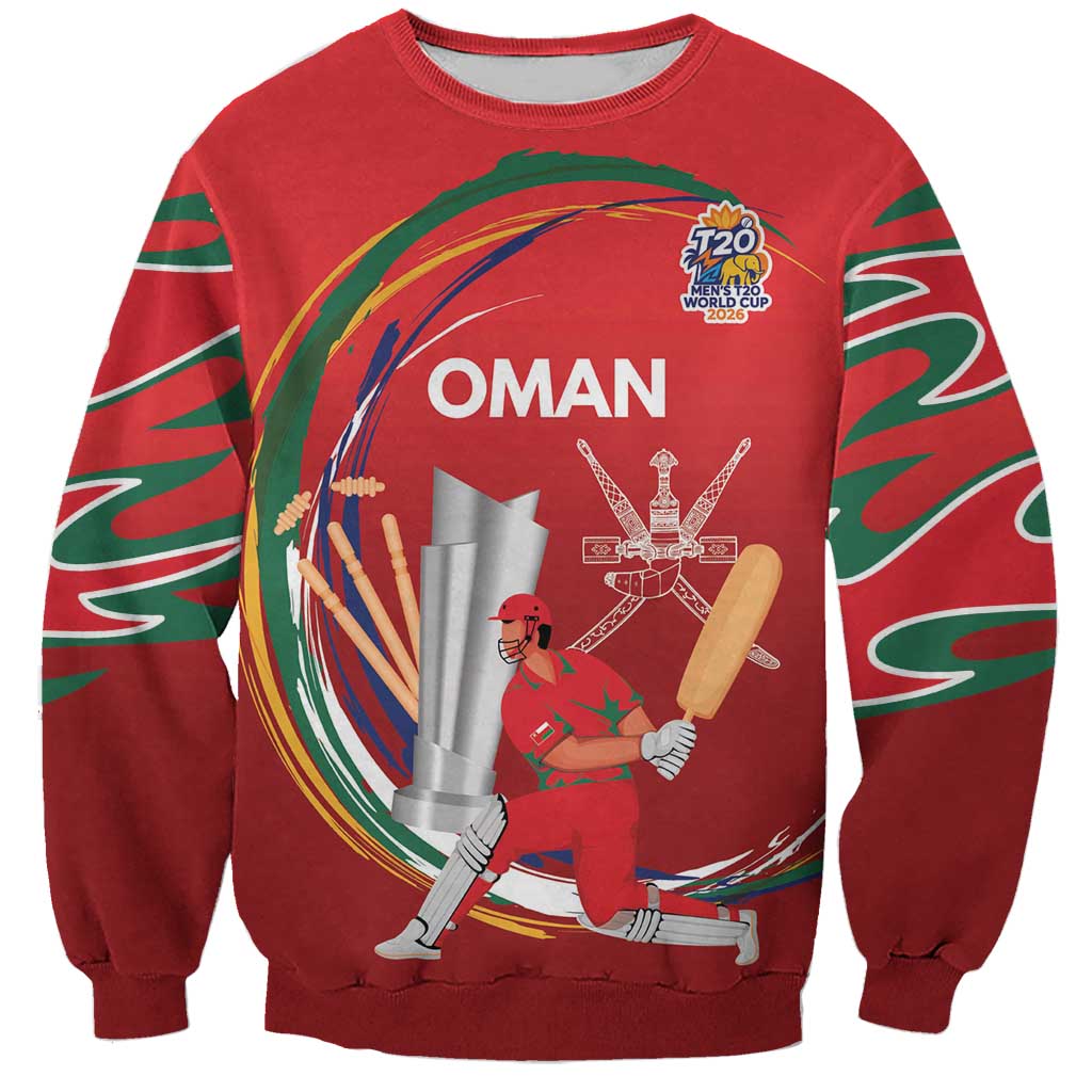 Custom Cricket Oman East Asia-Pacific Sweatshirt Oman Home Victory Spirit - Wonder Print Shop