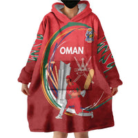 Custom Cricket Oman East Asia-Pacific Wearable Blanket Hoodie Oman Home Victory Spirit - Wonder Print Shop