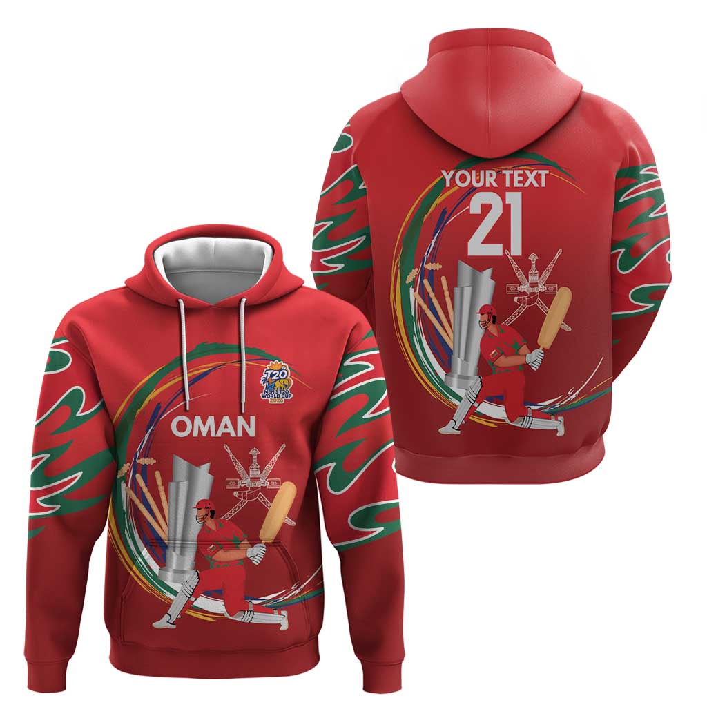 Custom Cricket Oman East Asia-Pacific Zip Hoodie Oman Home Victory Spirit - Wonder Print Shop