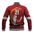 Custom Cricket Qatar East Asia-Pacific Baseball Jacket Qatar Boundary to Victory - Wonder Print Shop