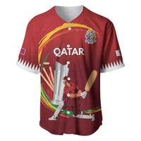 Custom Cricket Qatar East Asia-Pacific Baseball Jersey Qatar Boundary to Victory - Wonder Print Shop