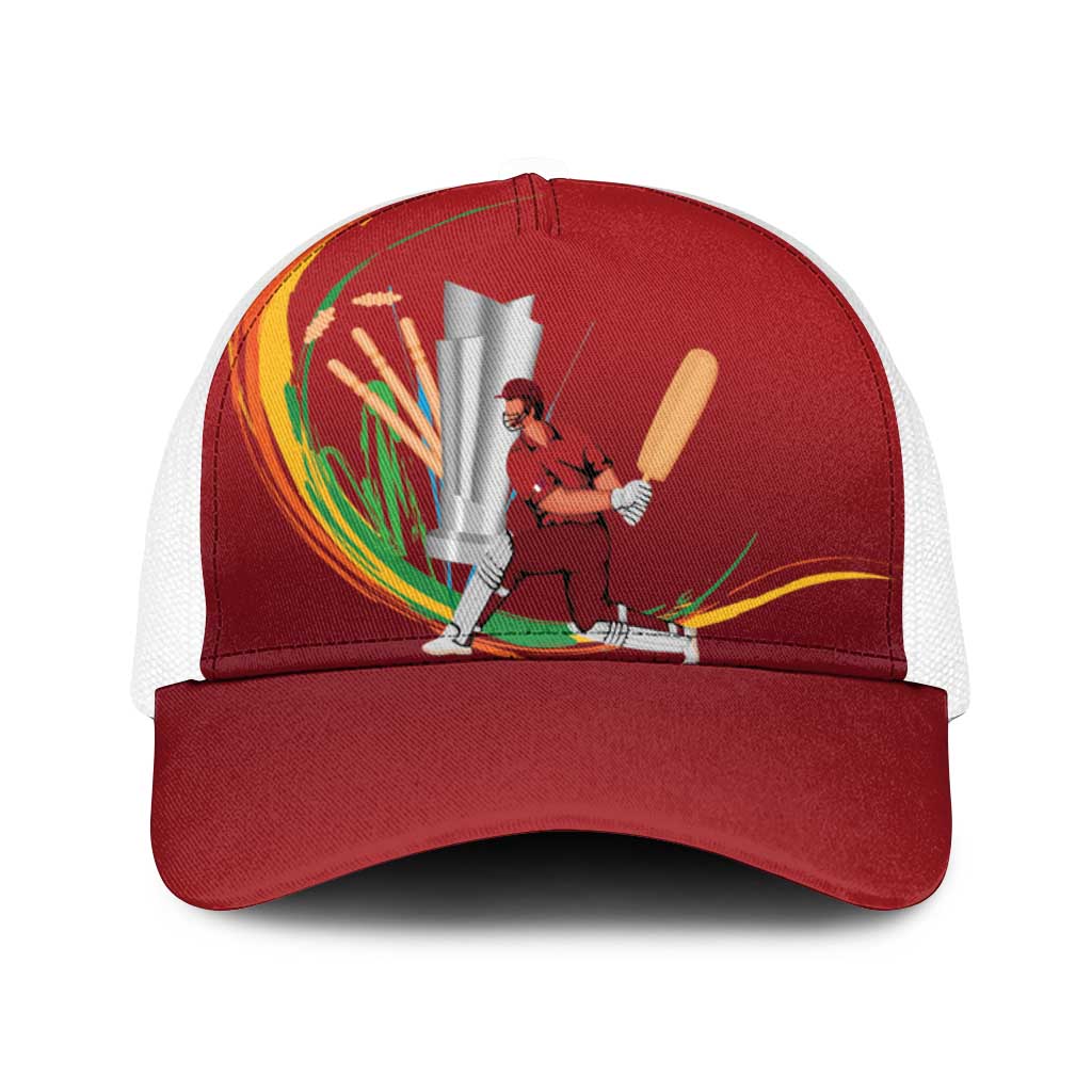 Cricket Qatar East Asia-Pacific Baseball Net Cap Qatar Boundary to Victory - Wonder Print Shop