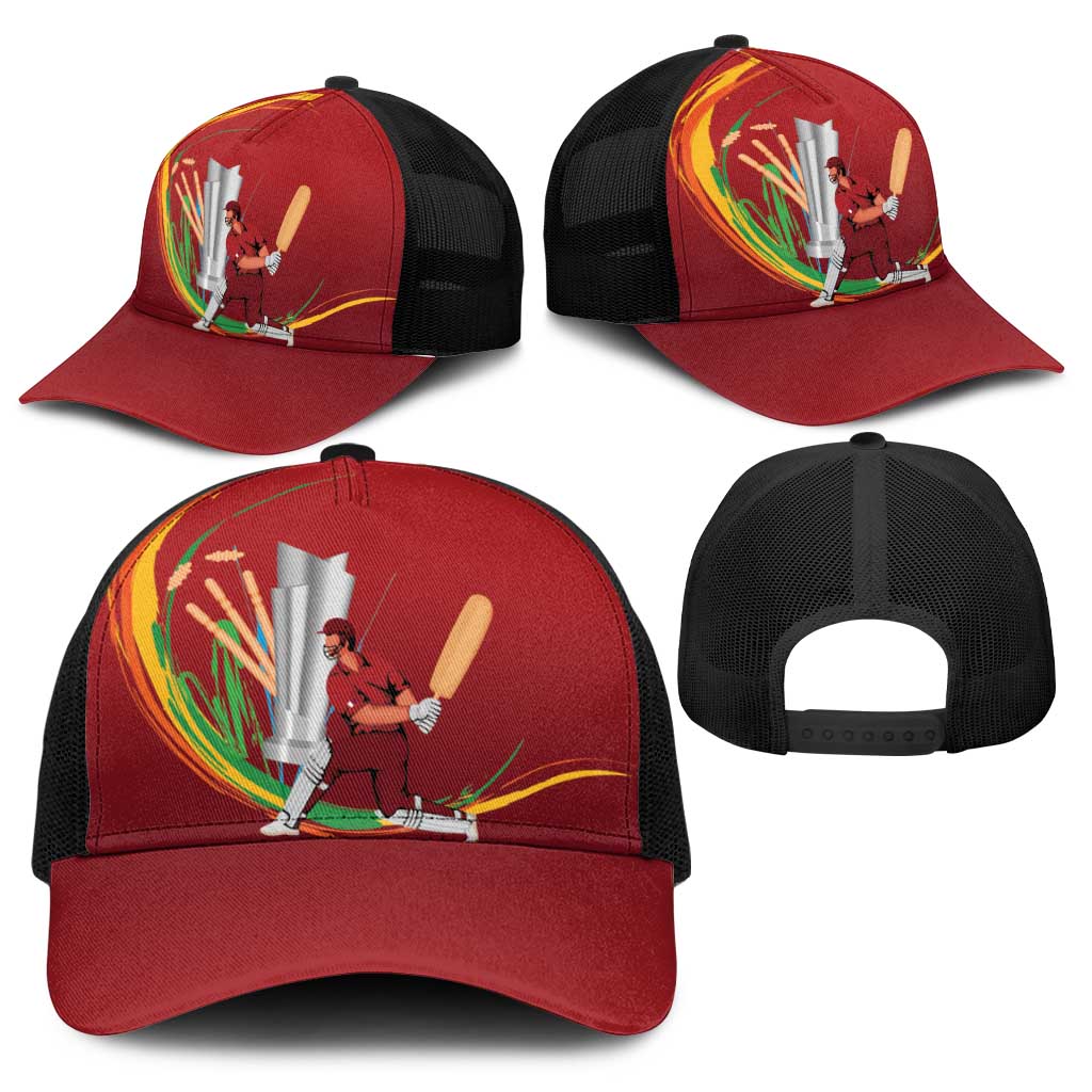 Cricket Qatar East Asia-Pacific Baseball Net Cap Qatar Boundary to Victory - Wonder Print Shop