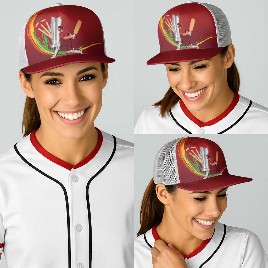 Cricket Qatar East Asia-Pacific Baseball Net Cap Qatar Boundary to Victory - Wonder Print Shop