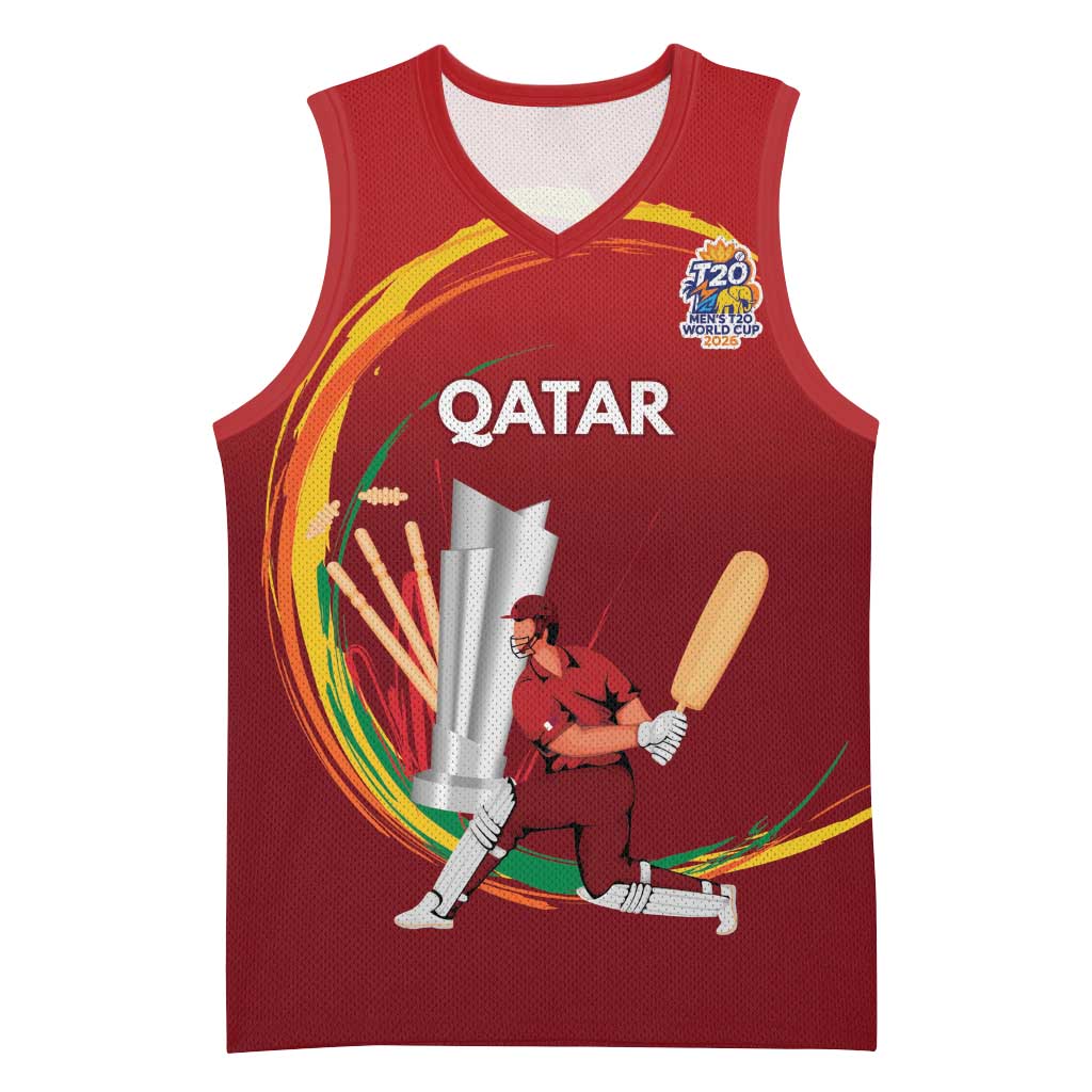 Custom Cricket Qatar East Asia-Pacific Basketball Jersey Qatar Boundary to Victory - Wonder Print Shop