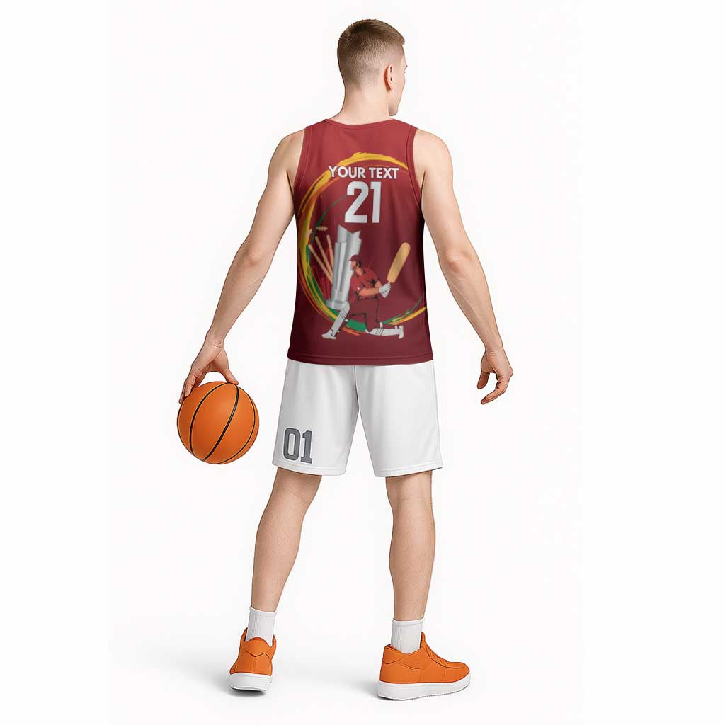 Custom Cricket Qatar East Asia-Pacific Basketball Jersey Qatar Boundary to Victory - Wonder Print Shop
