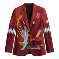 Custom Cricket Qatar East Asia-Pacific Blazer Qatar Boundary to Victory - Wonder Print Shop