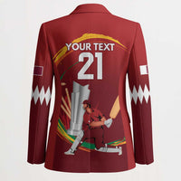 Custom Cricket Qatar East Asia-Pacific Blazer Qatar Boundary to Victory - Wonder Print Shop