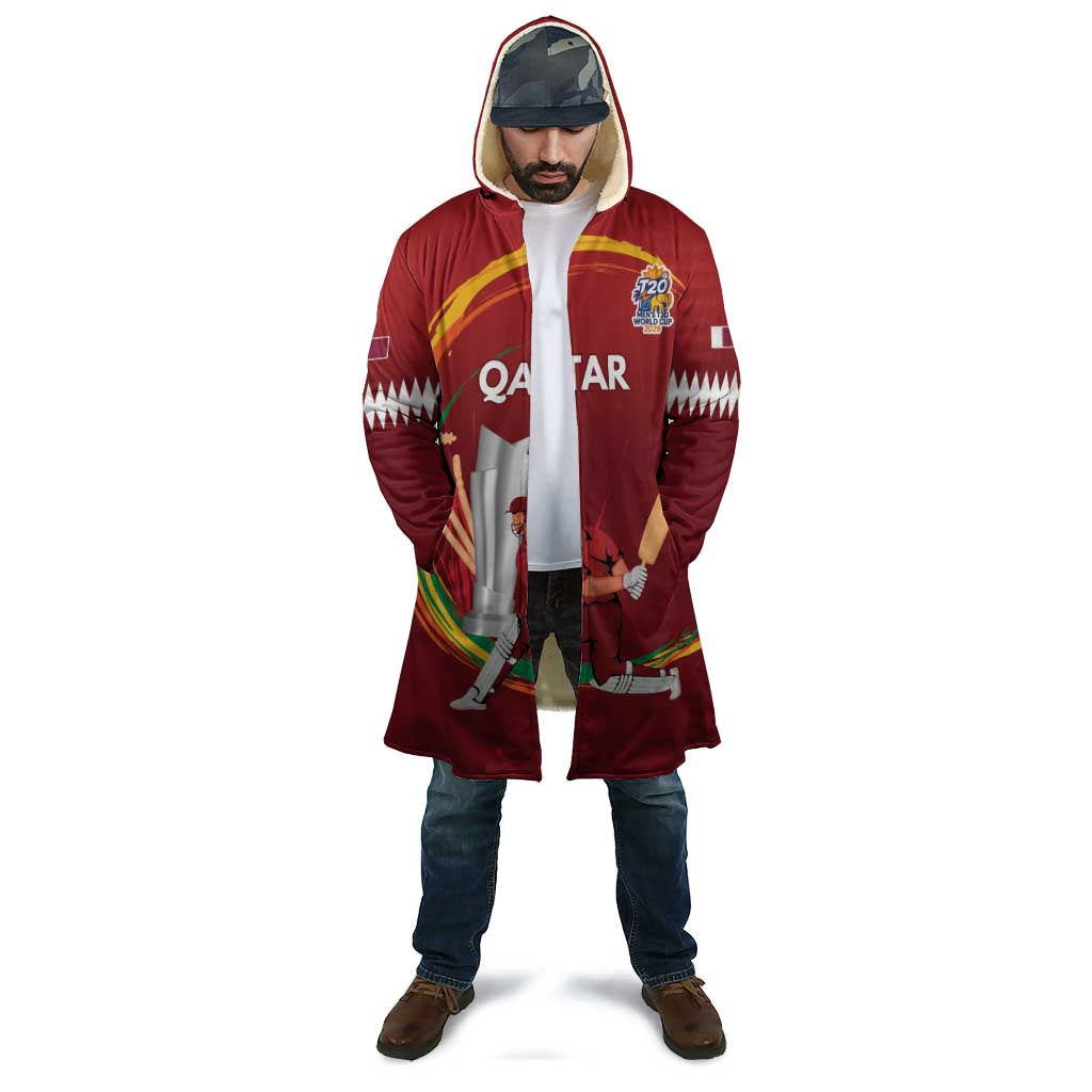 Custom Cricket Qatar East Asia-Pacific Cloak Qatar Boundary to Victory - Wonder Print Shop
