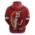 Custom Cricket Qatar East Asia-Pacific Hoodie Qatar Boundary to Victory - Wonder Print Shop