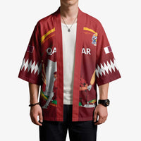 Custom Cricket Qatar East Asia-Pacific Kimono Qatar Boundary to Victory - Wonder Print Shop