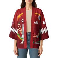 Custom Cricket Qatar East Asia-Pacific Kimono Qatar Boundary to Victory - Wonder Print Shop