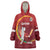 Custom Cricket Qatar East Asia-Pacific Wearable Blanket Hoodie Qatar Boundary to Victory - Wonder Print Shop
