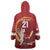 Custom Cricket Qatar East Asia-Pacific Wearable Blanket Hoodie Qatar Boundary to Victory - Wonder Print Shop