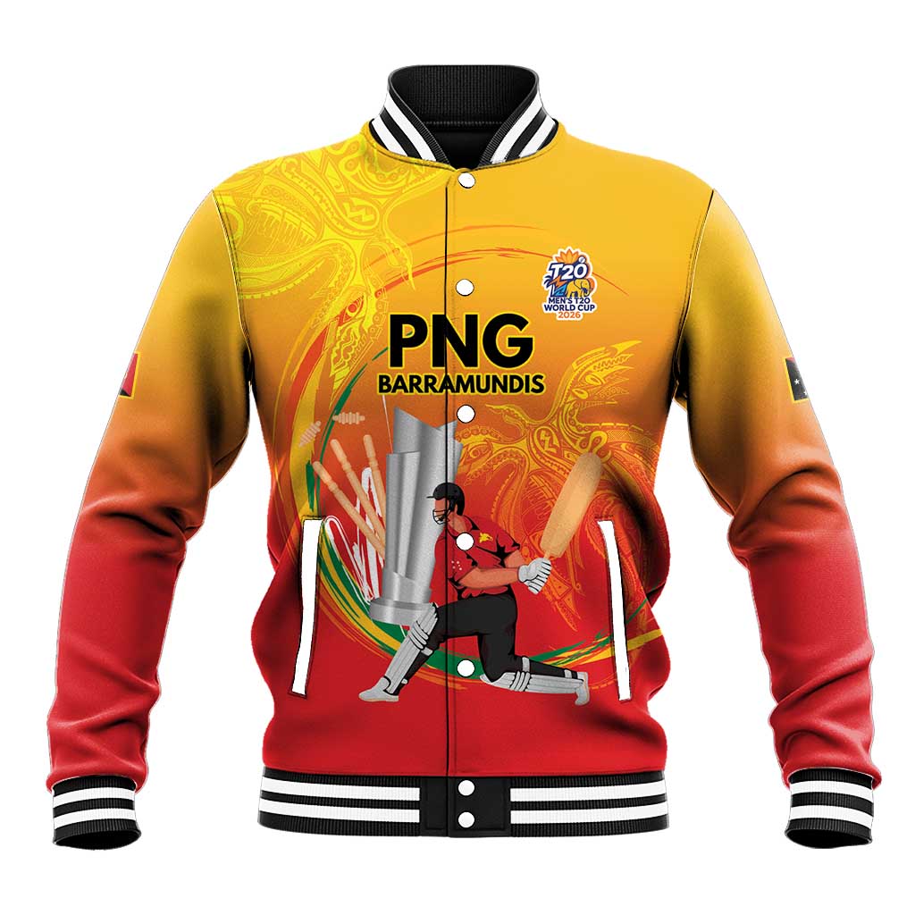 Custom Cricket PNG East Asia-Pacific Baseball Jacket Papua New Guinea Rise to Power - Wonder Print Shop