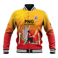 Custom Cricket PNG East Asia-Pacific Baseball Jacket Papua New Guinea Rise to Power - Wonder Print Shop