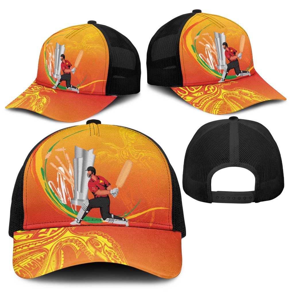 Cricket PNG East Asia-Pacific Baseball Net Cap Papua New Guinea Rise to Power - Wonder Print Shop
