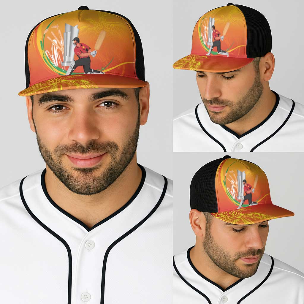 Cricket PNG East Asia-Pacific Baseball Net Cap Papua New Guinea Rise to Power - Wonder Print Shop