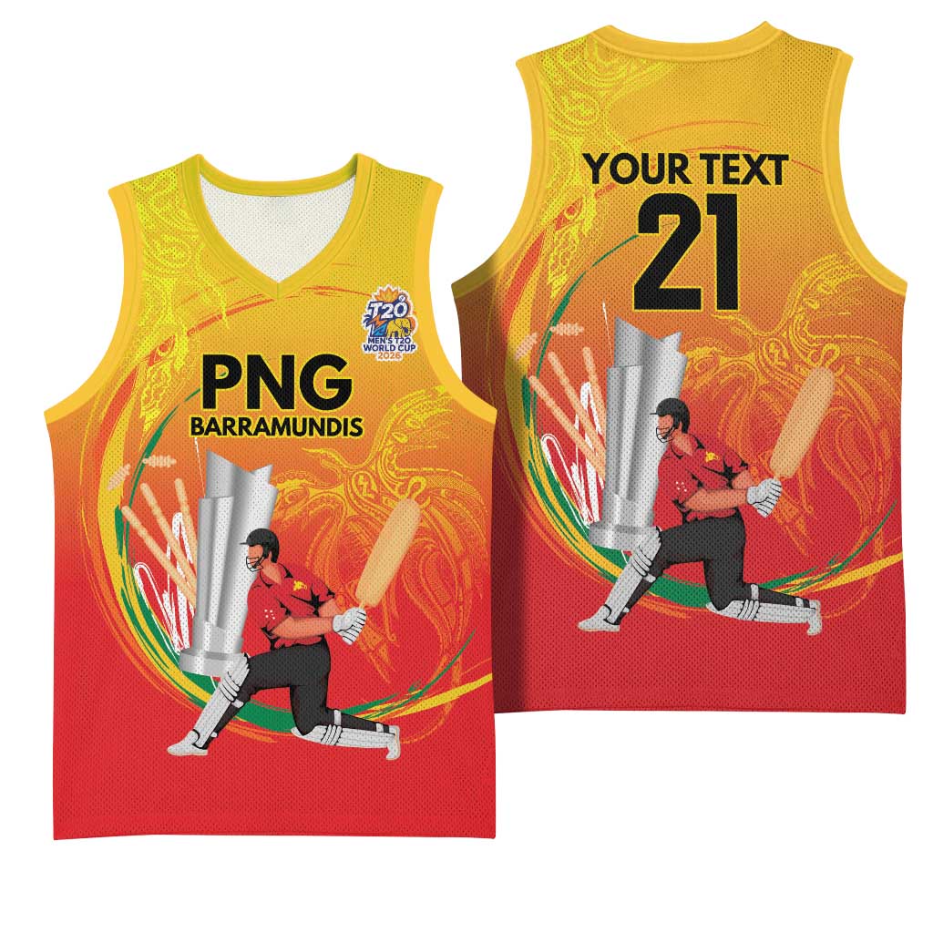 Custom Cricket PNG East Asia-Pacific Basketball Jersey Papua New Guinea Rise to Power - Wonder Print Shop