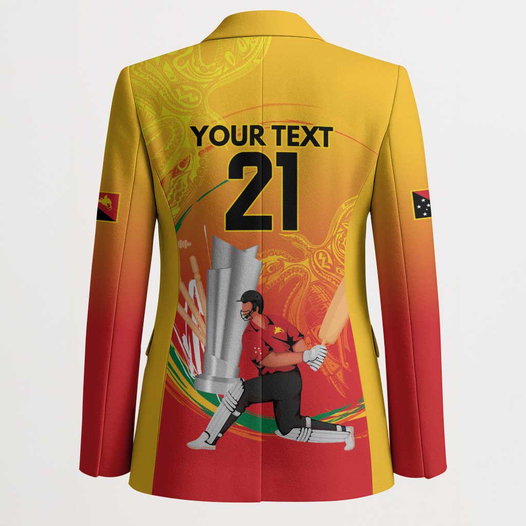 Custom Cricket PNG East Asia-Pacific Blazer Papua New Guinea Rise to Power - Wonder Print Shop