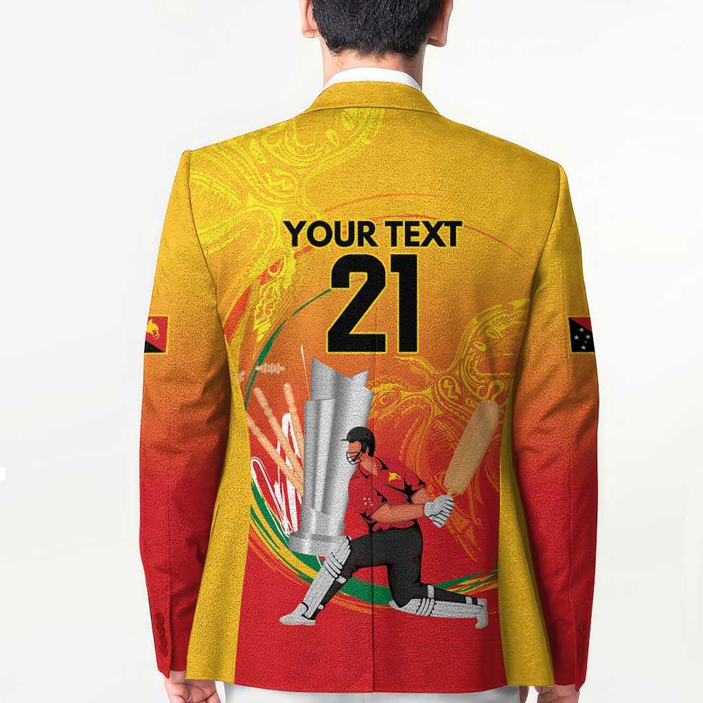 Custom Cricket PNG East Asia-Pacific Blazer Papua New Guinea Rise to Power - Wonder Print Shop