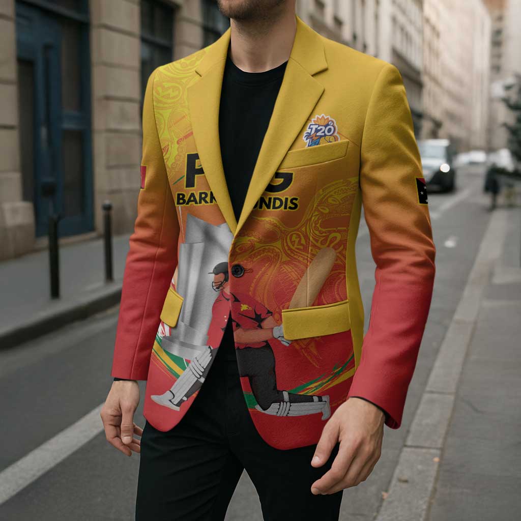 Custom Cricket PNG East Asia-Pacific Blazer Papua New Guinea Rise to Power - Wonder Print Shop