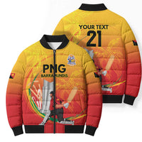 Custom Cricket PNG East Asia-Pacific Bomber Puffer Jacket Papua New Guinea Rise to Power - Wonder Print Shop